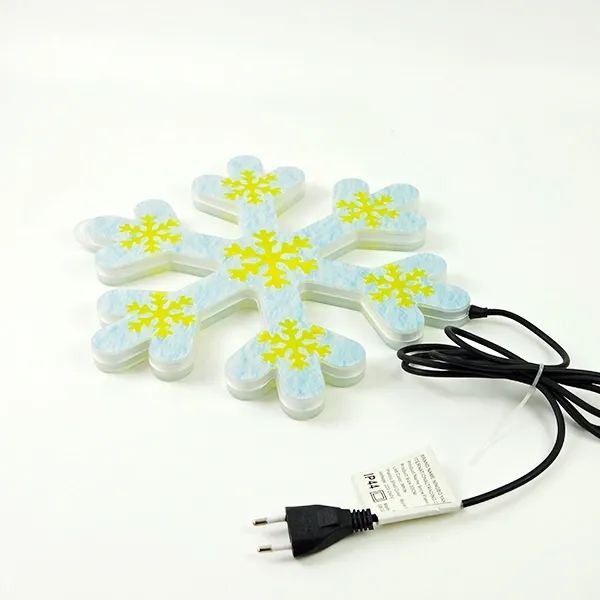 Kar Tanesi Gold Desenli Led ışık (30 cm 1 Adet)