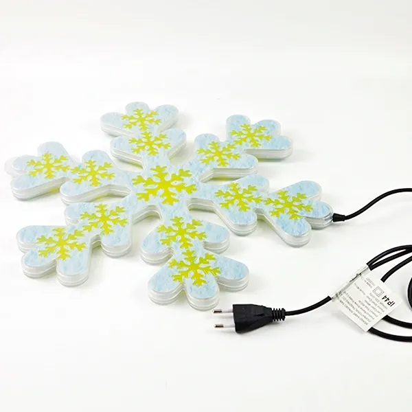 Kar Tanesi Gold Desenli Led ışık (40 cm 1 Adet)