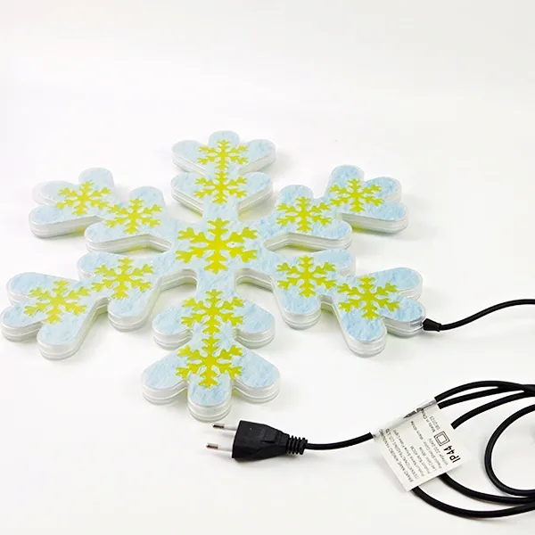 Kar Tanesi Gold Desenli Led ışık (40 cm 1 Adet)