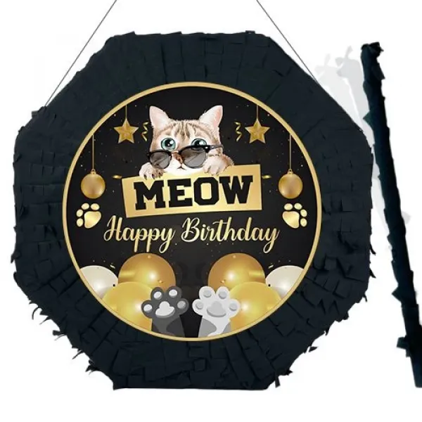 Kedi Pinyata 42 cm + Sopası