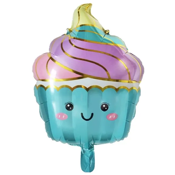 Kek Dondurma Mavi Folyo Balon 44*55 cm