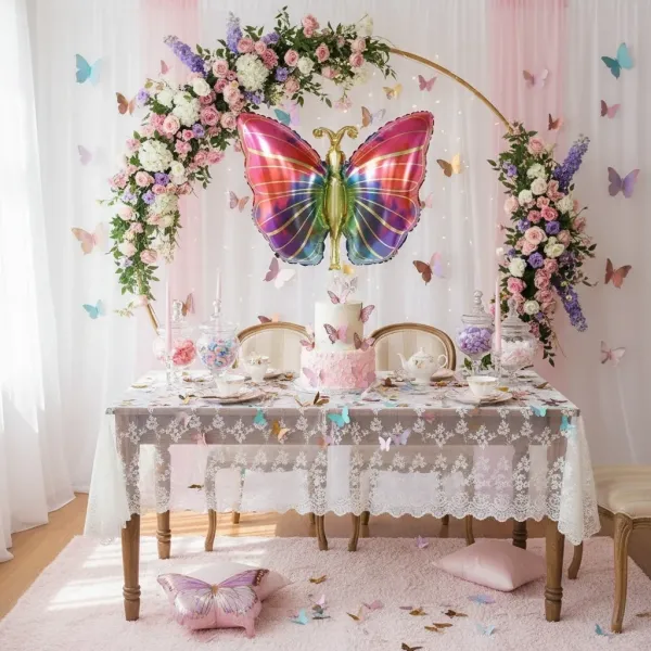 Kelebek Folyo Balon Renkli (73x50 cm)