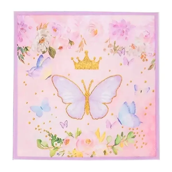 Kelebek temalı Peçete 20 Adet