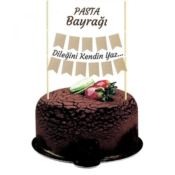 Kendin Yaz Kraft Pasta Bayrağı