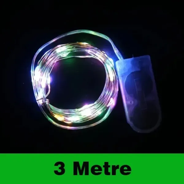 Kendinden Pilli Peri Led ışık (3 metre Karışık Renk - 1 Adet)