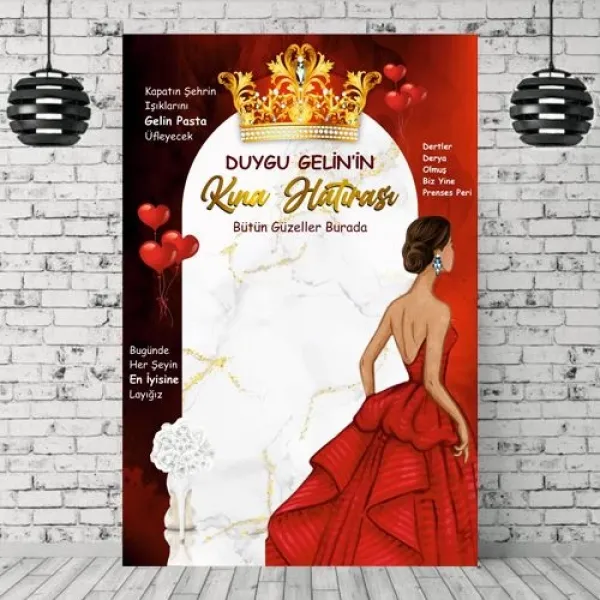 Kına Hatıra Afişi 150x220 cm