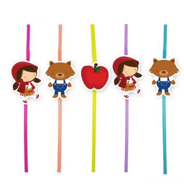 Kırmızı Başlıklı Kız Artistik Pipet 10 Adet