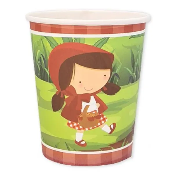 Kırmızı Başlıklı Kız Bardak 8 adet