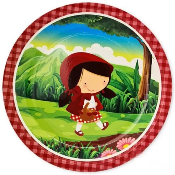 Kırmızı Başlıklı Kız Tabak 8 adet