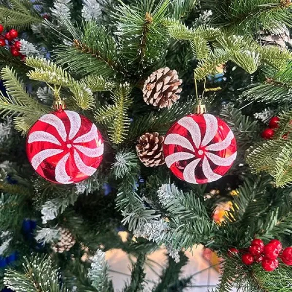 Kırmızı Beyaz Lolipop Şeker Süs 2 Adet