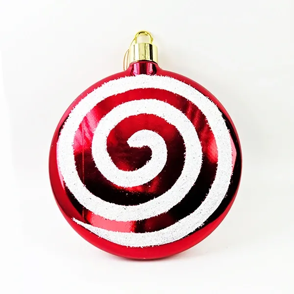 Kırmızı Beyaz Şeker Süs (30 cm 1 Adet)