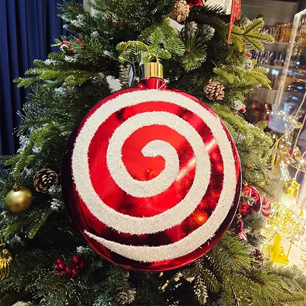 Kırmızı Beyaz Şeker Süs (30 cm 1 Adet)