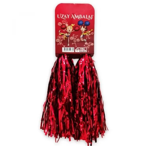 Kırmızı Gösteri Ponponu 2 li