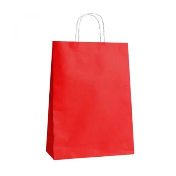 Kırmızı Kağıt Çanta 18*24*8 cm