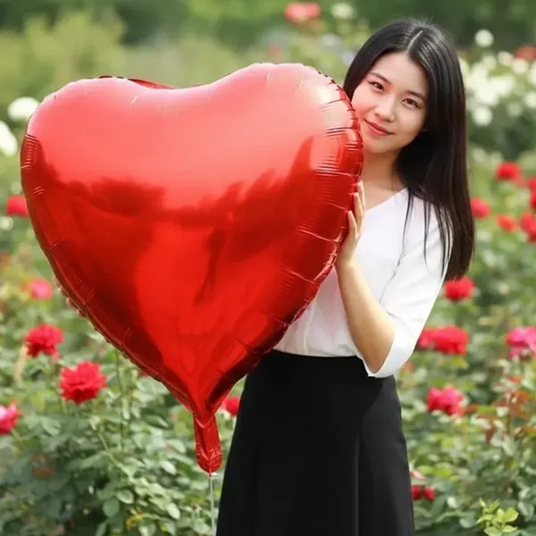 Kırmızı Kalp Folyo Balon (75 cm)