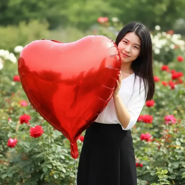 Kırmızı Kalp Folyo Balon (75 cm)