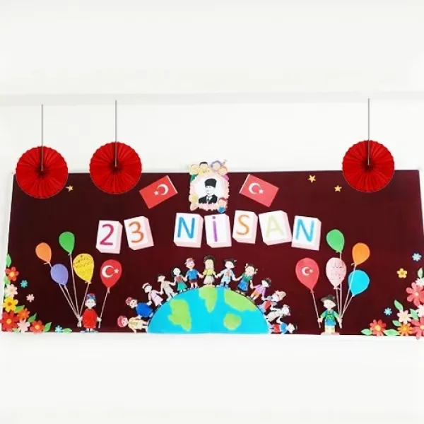 Kırmızı Yelpaze Petek Süs 3 Adet 17 cm