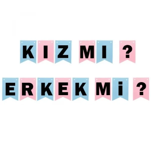 Kız mı? Erkek mi? Yazısı 180 cm