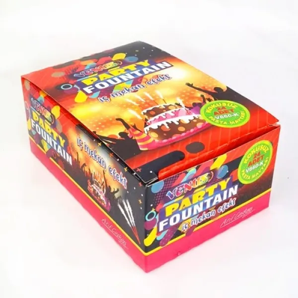 Kokusuz Dumansız İç Mekan Pasta Volkanı 24 Adet