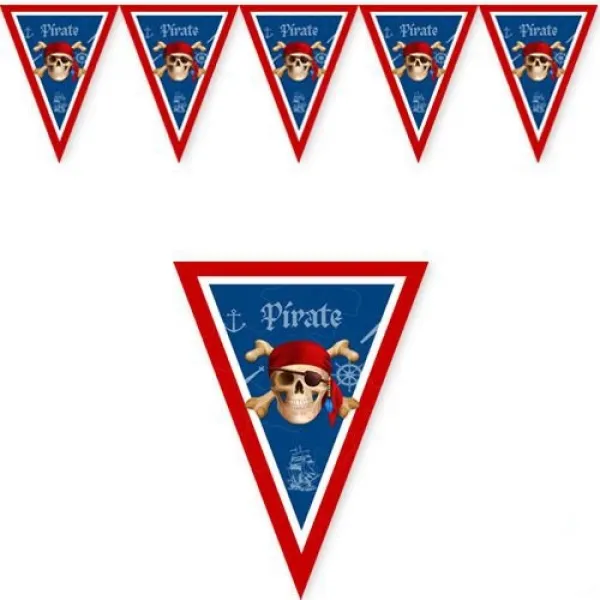 Korsan Temalı Flama Bayrak 2 Metre