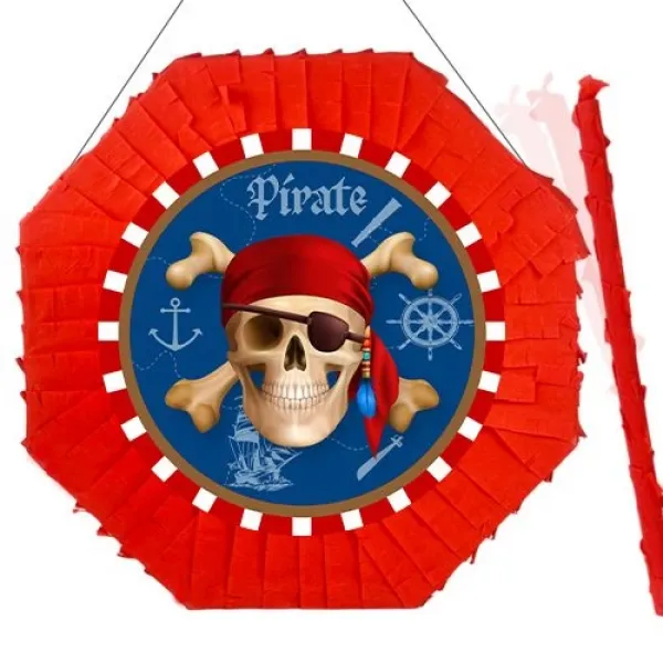 Korsan Temalı Pinyata 42 cm + Sopası