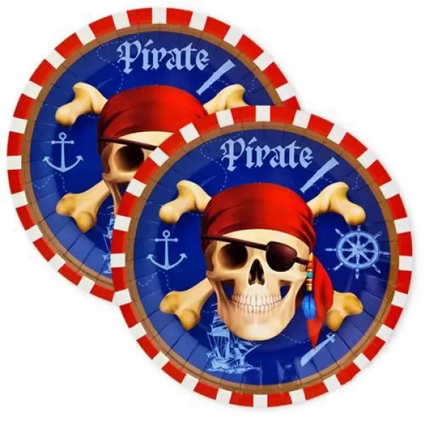 Korsan Temalı Tabak 8 adet