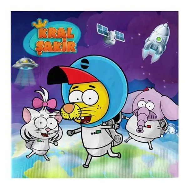 Kral Şakir Uzayda Peçete (16 Adet)