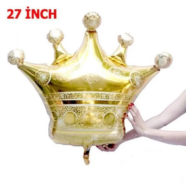 Kral Tacı Folyo Balon Gold (70x60 cm)