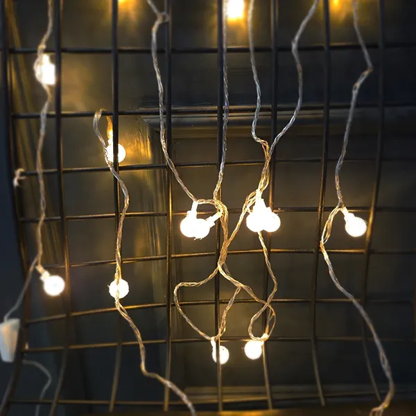 Kristal Görünümlü Top Led ışık Fişli Gün ışığı (3 metre)