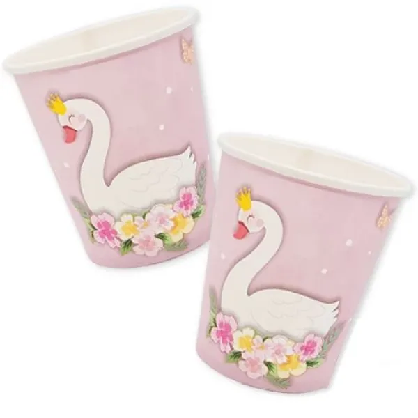 Kuğu Temalı Bardak 8 adet