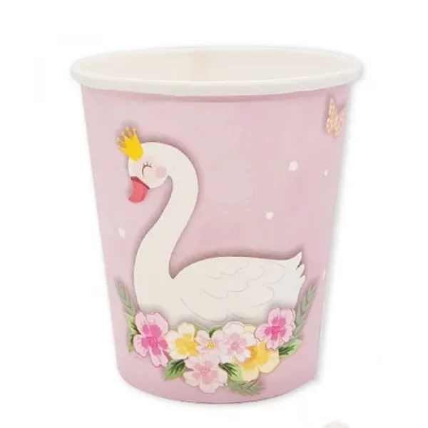 Kuğu Temalı Bardak 8 adet