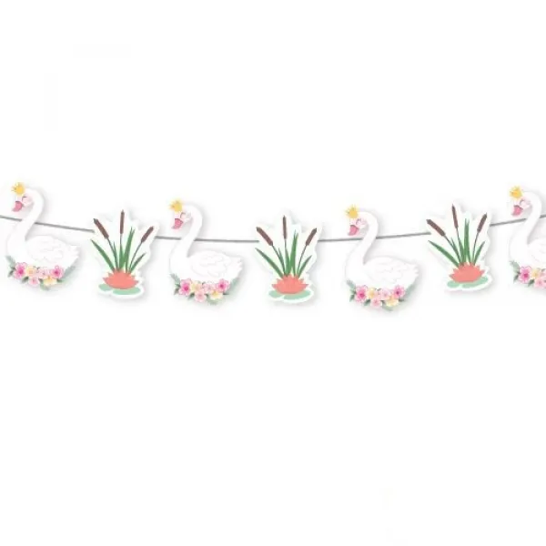 Kuğu Temalı Dekoratif Banner 140x17 cm