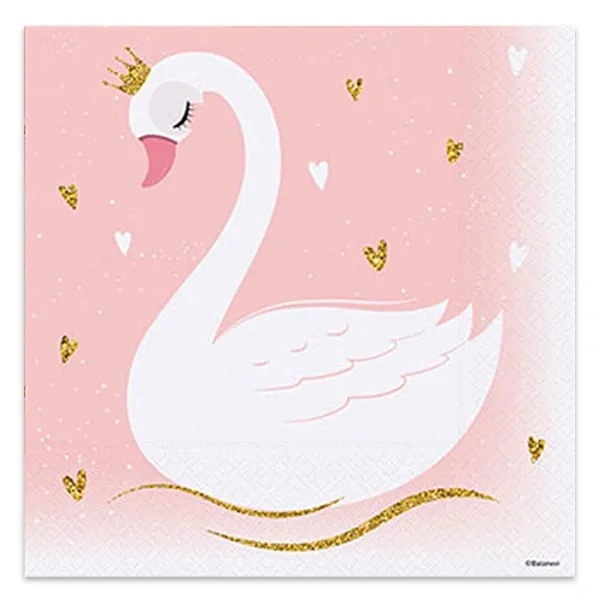 Kuğu Temalı Peçete (16 Adet)