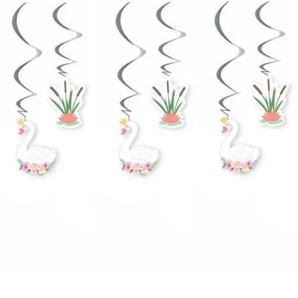 Kuğu Temalı Tavan Süs 6 Adet