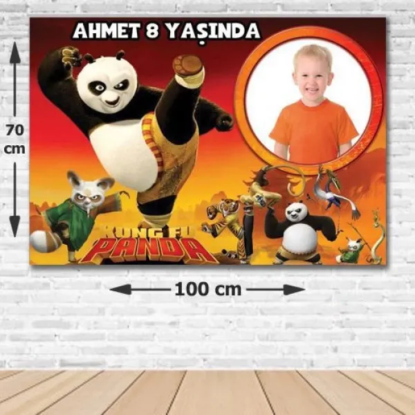 Kung Fu Panda Doğum Günü Parti Afişi 70x100 cm
