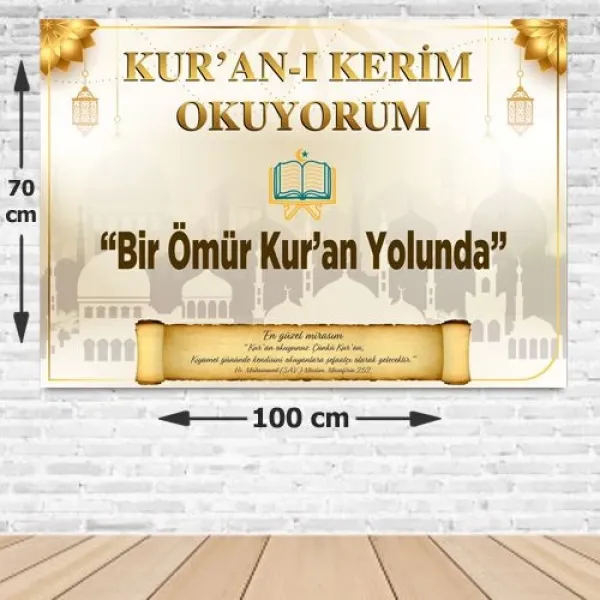 Kuran Okuyorum Afişi 70*100 cm