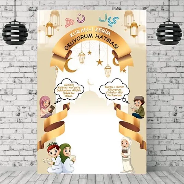 Kuran Okuyorum Hatıra Afişi 100*150 cm