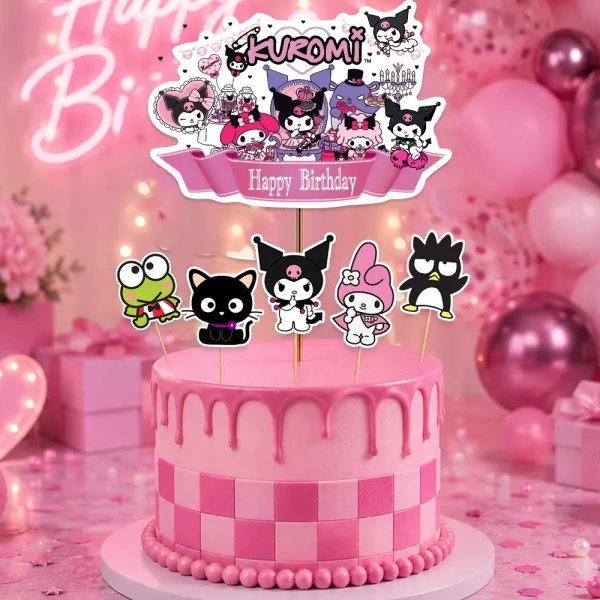 Kuromi Cake Topper Set