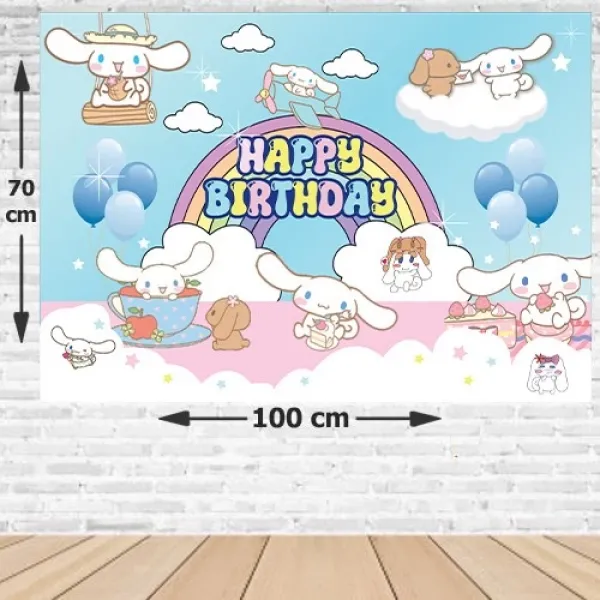 Kuromi Cinnamoroll Doğum Günü Afişi 70*100 cm