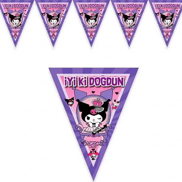 Kuromi Flama Bayrak (1.5 Metre)