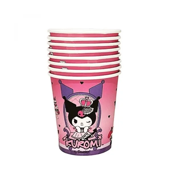 Kuromi Karton Bardak 8 Adet