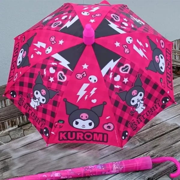 Kuromi Lisanslı Çocuk Şemsiyesi Fuşya
