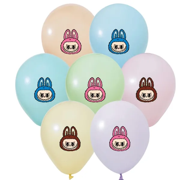 Labubu Baskılı Balon 8 adet