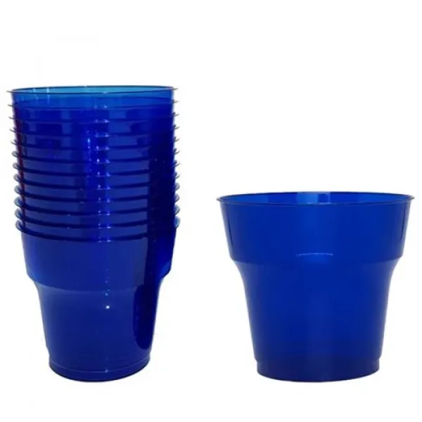 Lacivert Plastik Bardak Lüks (25 adet)