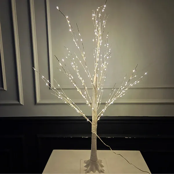 Led ışıklı Ağaç Gün ışığı Beyaz Gövde (100 cm)