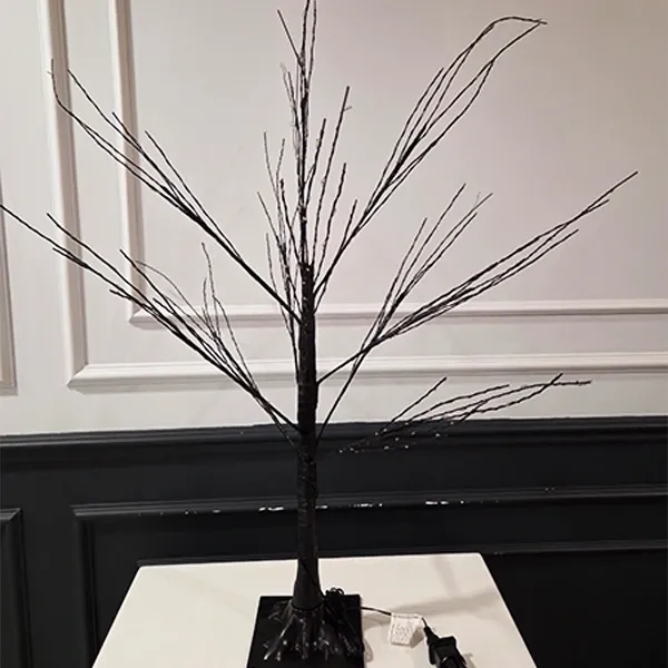Led ışıklı Ağaç Gün ışığı Siyah Gövde (100 cm)