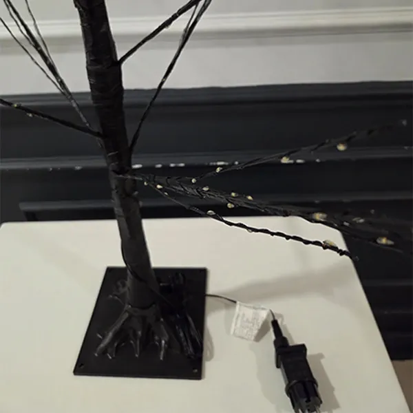 Led ışıklı Ağaç Gün ışığı Siyah Gövde (100 cm)