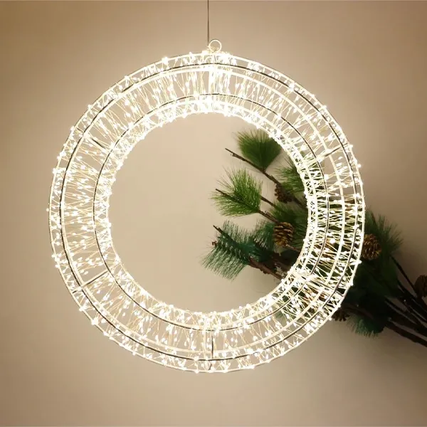 Led ışıklı Çember Dekor (40 cm)