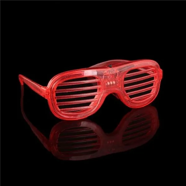 Led Işıklı Gözlük Kırmızı - 1 Adet