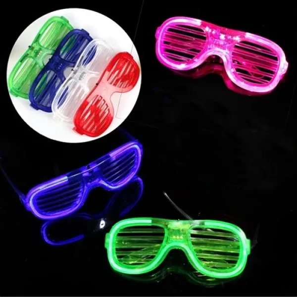 Led Işıklı Gözlük Kırmızı - 1 Adet